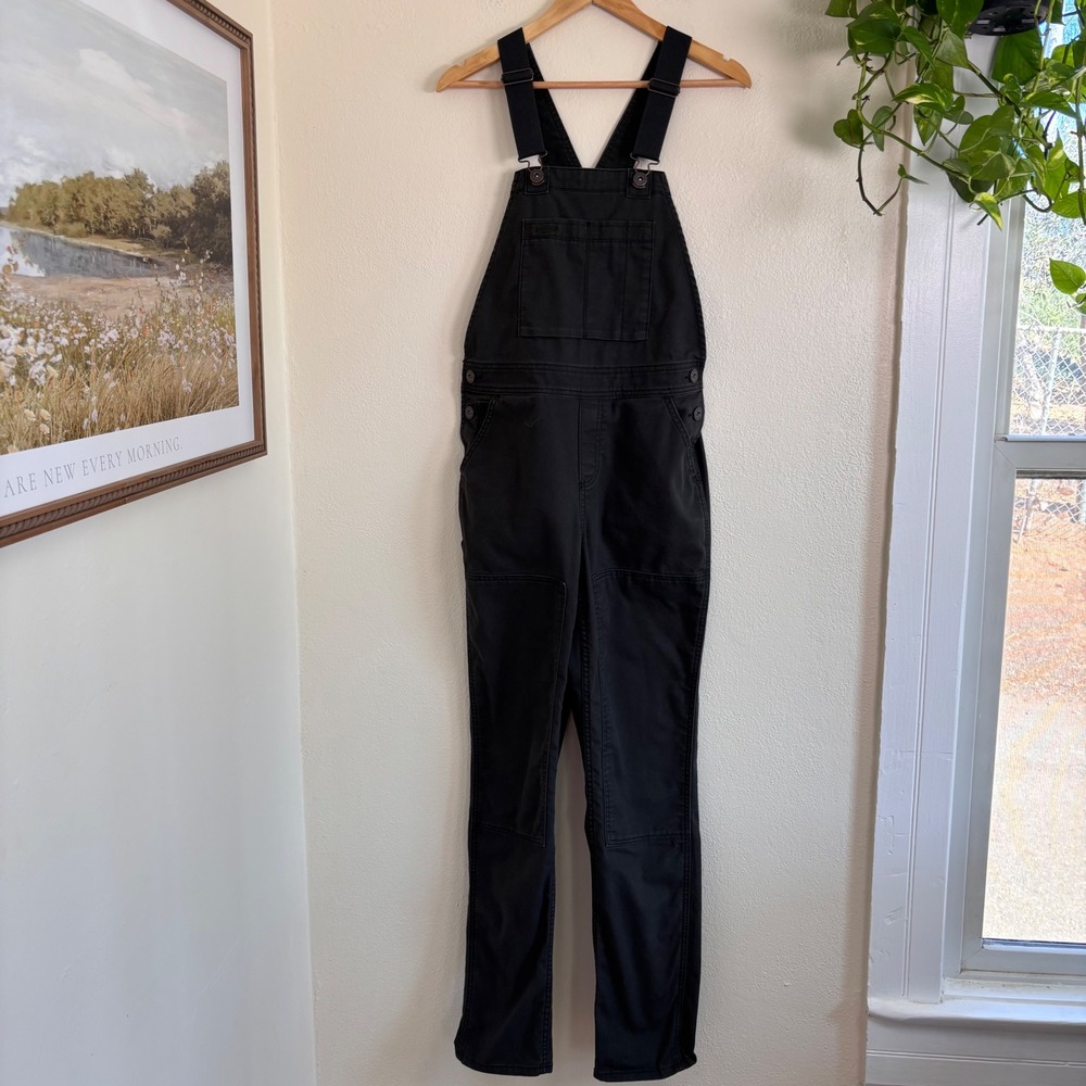 REI Co-op Trailsmith Workwear Overalls Double Knee Green Gray Women's 0 Tall